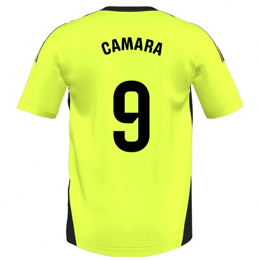Danxen Kvinnor Aaron Cámara #9 Fluorescerande Gul Bortatröja Matchtröjor 2025/26 Tröjor T-Tröja