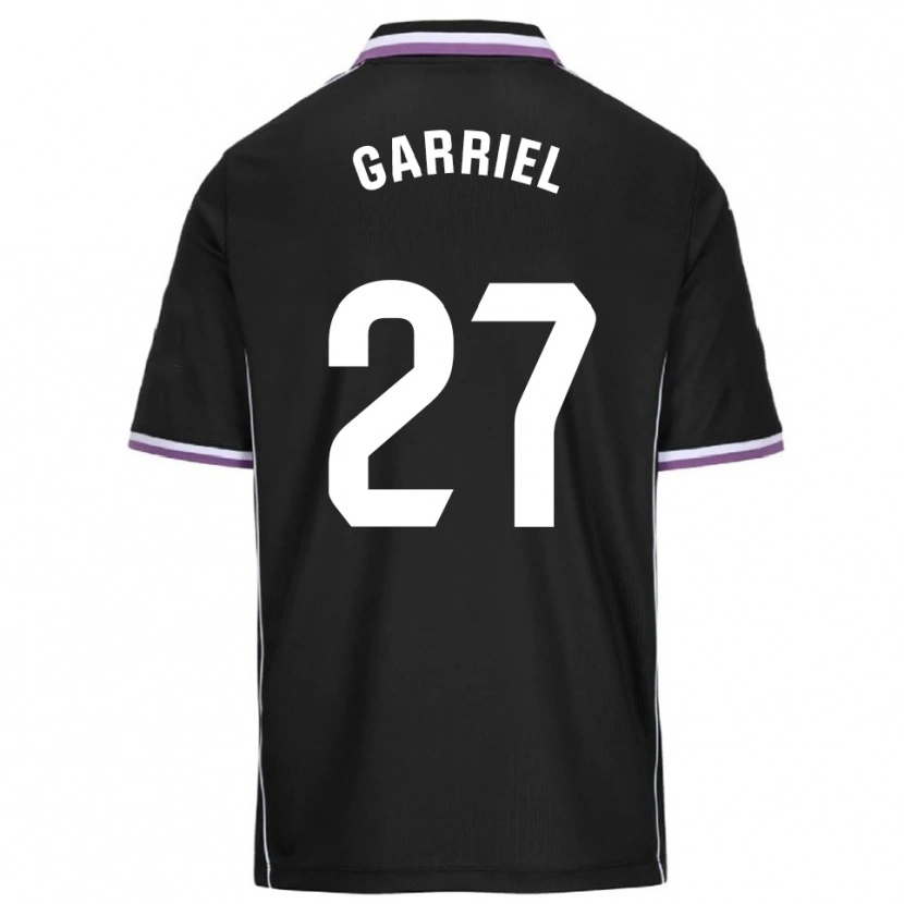 Danxen Kvinnor Iván Garriel #27 Lila Svart Bortatröja Matchtröjor 2025/26 Tröjor T-Tröja