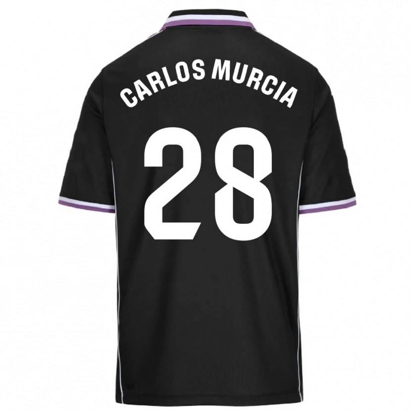 Danxen Kvinnor Juan Carlos Murcia #28 Lila Svart Bortatröja Matchtröjor 2025/26 Tröjor T-Tröja