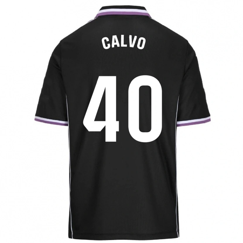 Danxen Kvinnor Hugo Calvo #40 Lila Svart Bortatröja Matchtröjor 2025/26 Tröjor T-Tröja