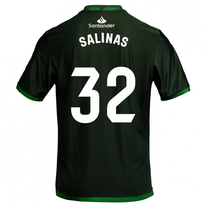 Danxen Kvinnor Jorge Salinas #32 Mörkgrön Bortatröja Matchtröjor 2025/26 Tröjor T-Tröja