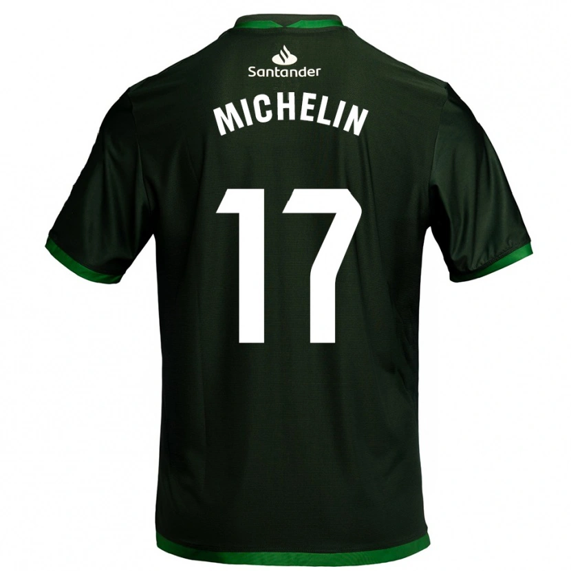 Danxen Kvinnor Clément Michelin #17 Mörkgrön Bortatröja Matchtröjor 2025/26 Tröjor T-Tröja