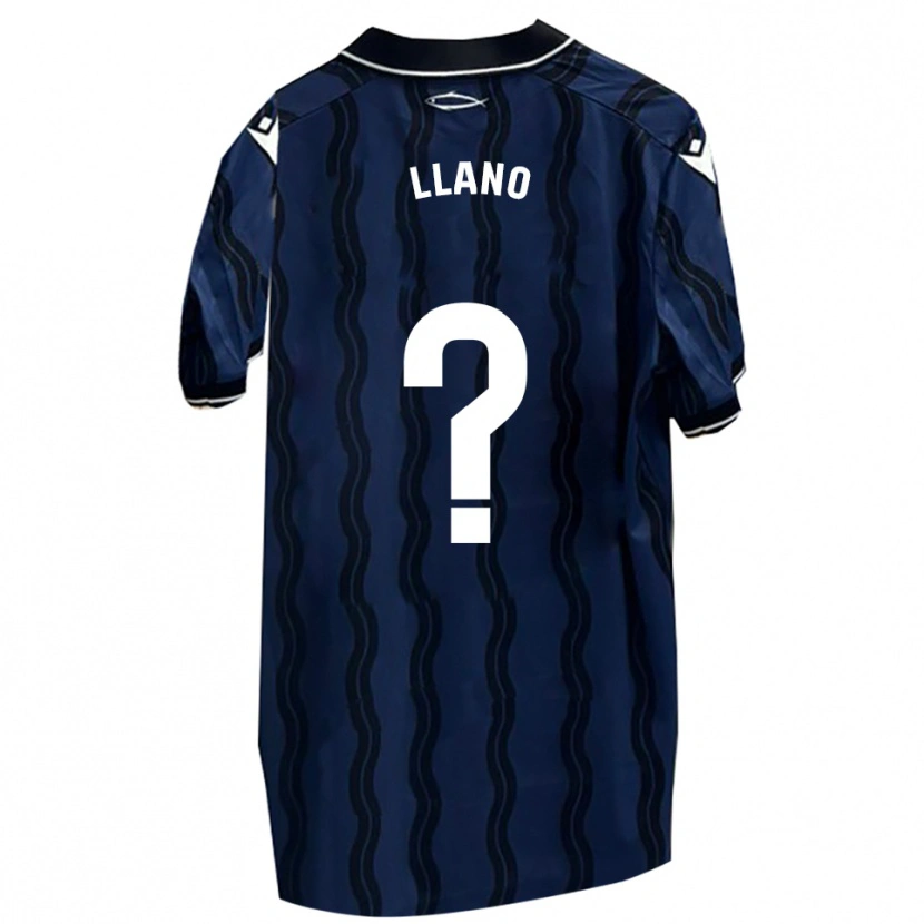 Danxen Kvinnor Guillermo Llano #0 Mörkblå Svart Bortatröja Matchtröjor 2025/26 Tröjor T-Tröja
