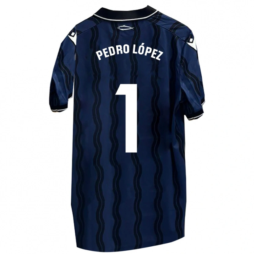 Danxen Kvinnor Pedro López #1 Mörkblå Svart Bortatröja Matchtröjor 2025/26 Tröjor T-Tröja