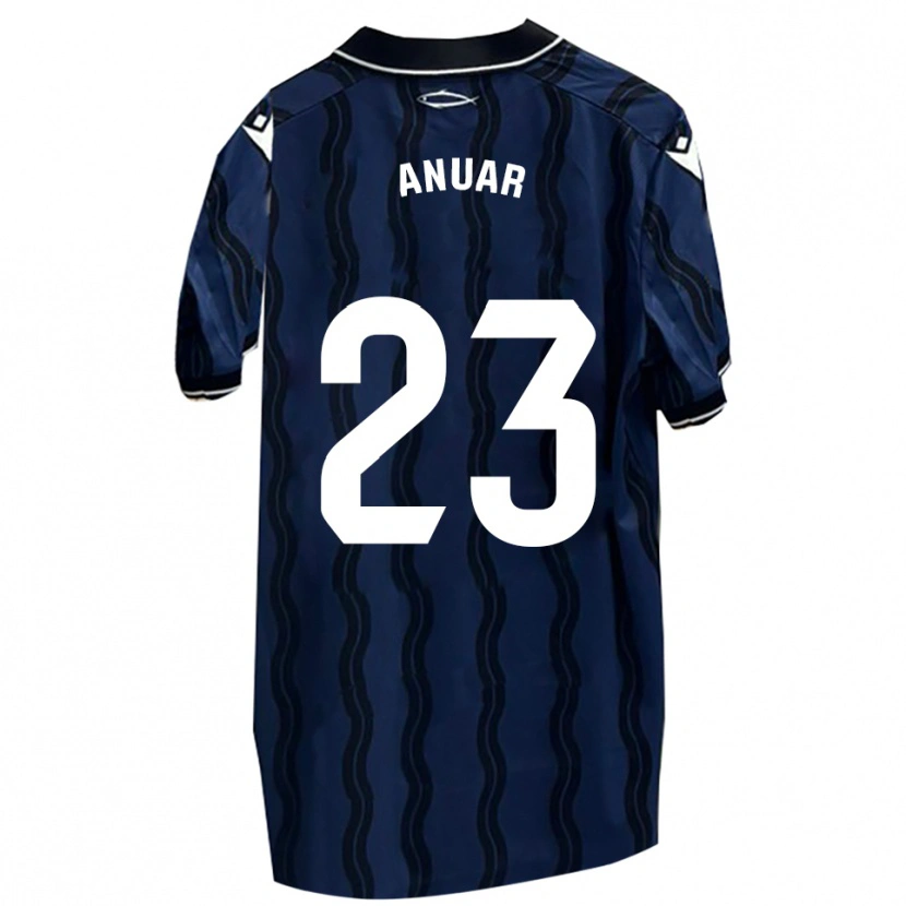 Danxen Kvinnor Anuar #23 Mörkblå Svart Bortatröja Matchtröjor 2025/26 Tröjor T-Tröja