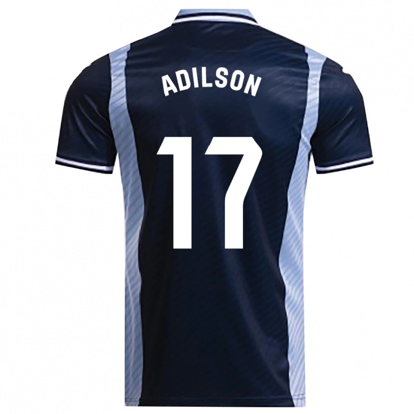 Danxen Kvinnor Adilson #17 Marinblå Himmelsblå Bortatröja Matchtröjor 2025/26 Tröjor T-Tröja