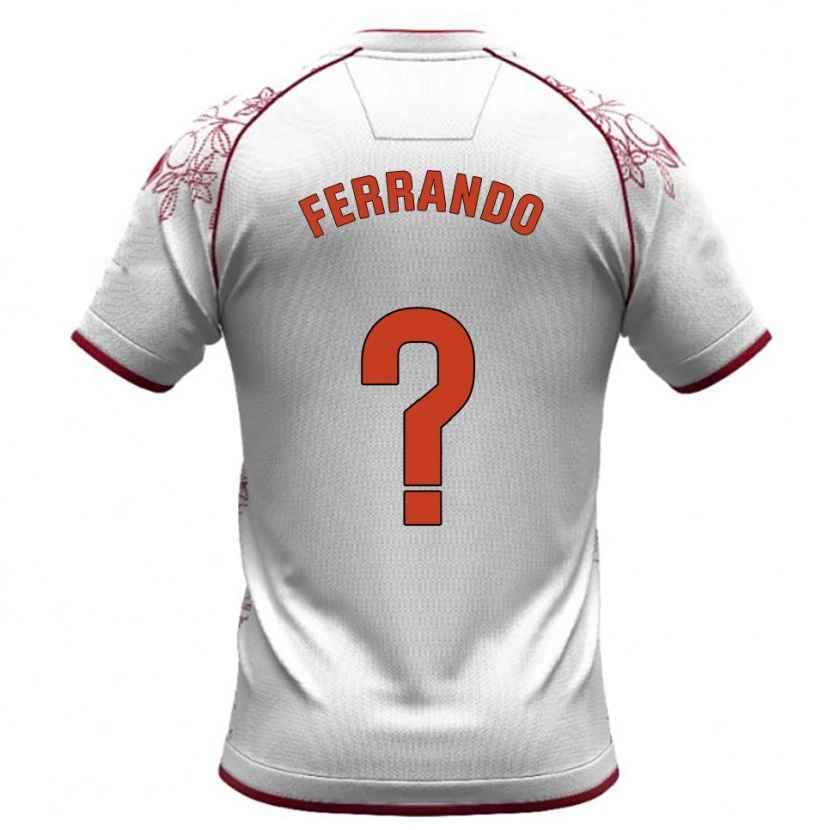 Danxen Kvinnor Juanki Ferrando #0 Vit Bourgogne Bortatröja Matchtröjor 2025/26 Tröjor T-Tröja