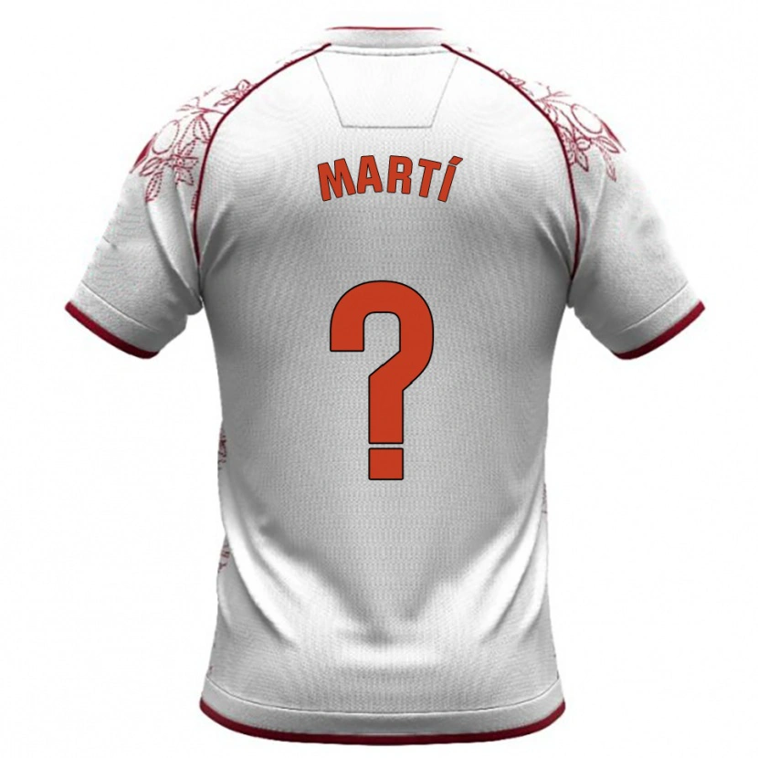 Danxen Kvinnor Álvaro Martí #0 Vit Bourgogne Bortatröja Matchtröjor 2025/26 Tröjor T-Tröja