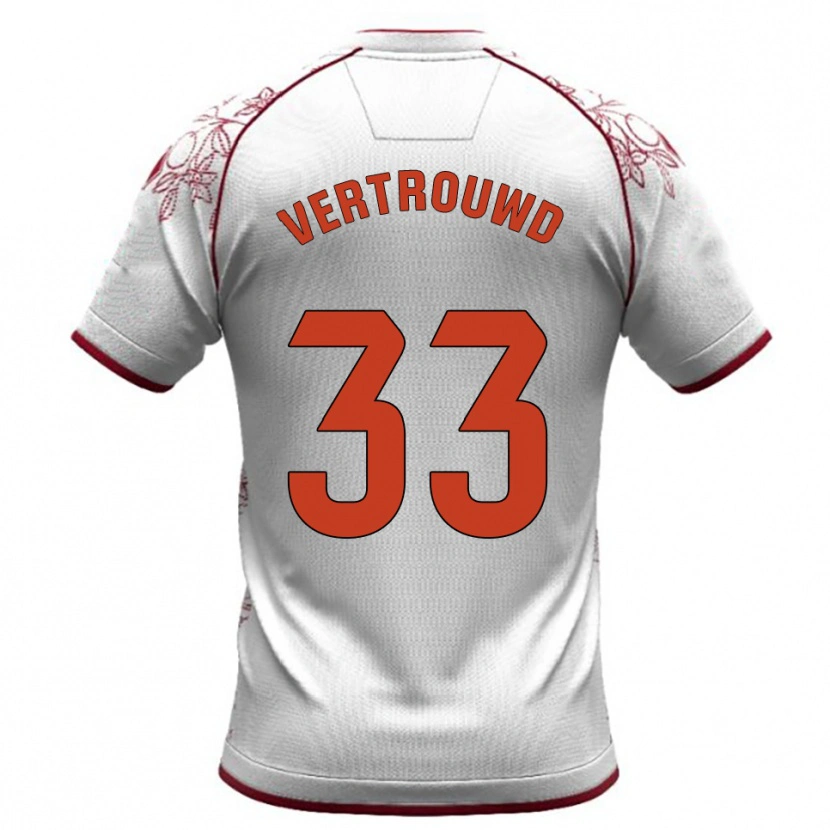 Danxen Kvinnor Jozhua Vertrouwd #33 Vit Bourgogne Bortatröja Matchtröjor 2025/26 Tröjor T-Tröja
