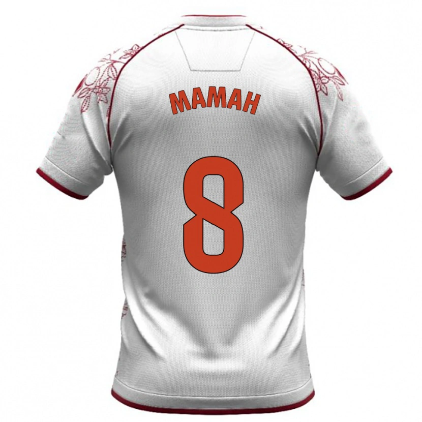 Danxen Kvinnor Kenneth Mamah #8 Vit Bourgogne Bortatröja Matchtröjor 2025/26 Tröjor T-Tröja