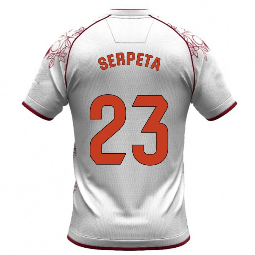 Danxen Kvinnor Serpeta #23 Vit Bourgogne Bortatröja Matchtröjor 2025/26 Tröjor T-Tröja