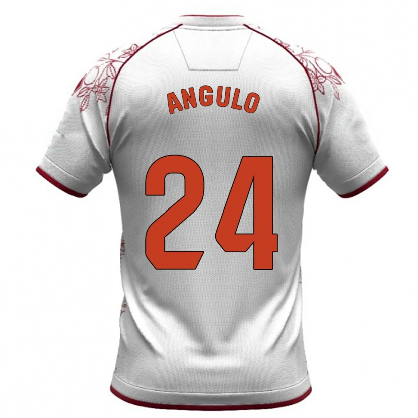 Danxen Kvinnor Isi Angulo #24 Vit Bourgogne Bortatröja Matchtröjor 2025/26 Tröjor T-Tröja