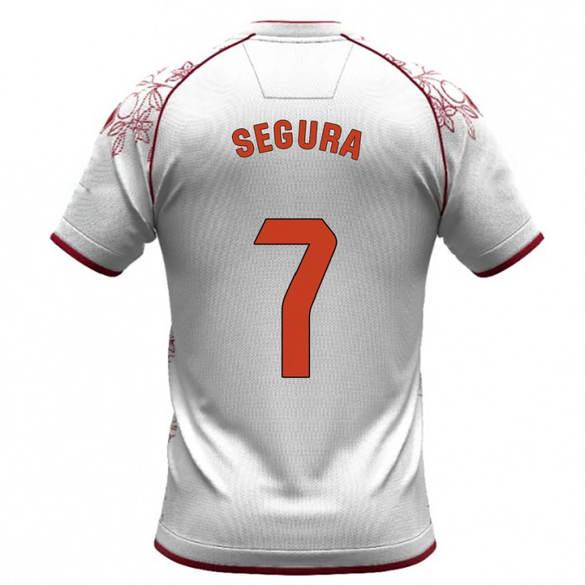 Danxen Kvinnor Carlos Segura #7 Vit Bourgogne Bortatröja Matchtröjor 2025/26 Tröjor T-Tröja
