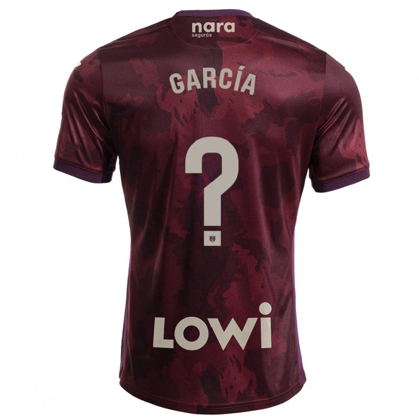 Danxen Kvinnor Sergio García #0 Bourgogne Vit Bortatröja Matchtröjor 2025/26 Tröjor T-Tröja