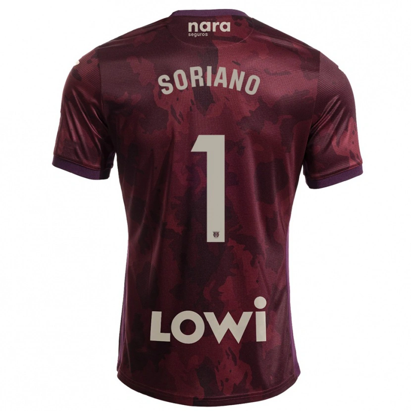 Danxen Kvinnor Juan Soriano #1 Bourgogne Vit Bortatröja Matchtröjor 2025/26 Tröjor T-Tröja