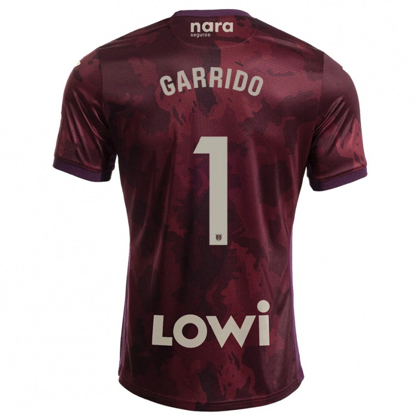 Danxen Kvinnor Javi Garrido #1 Bourgogne Vit Bortatröja Matchtröjor 2025/26 Tröjor T-Tröja