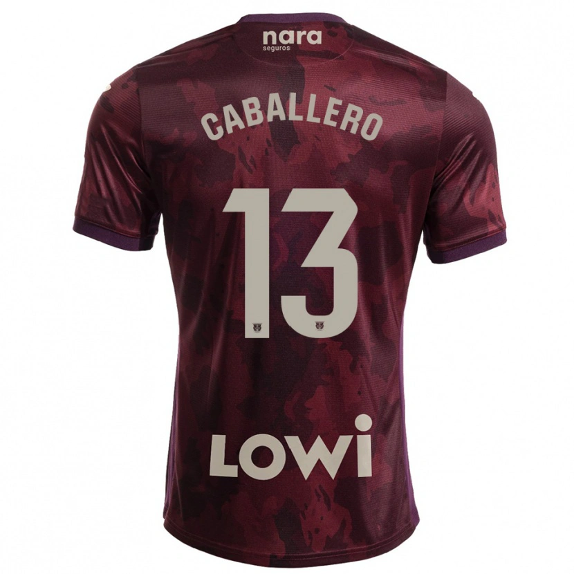 Danxen Kvinnor Hugo Caballero #13 Bourgogne Vit Bortatröja Matchtröjor 2025/26 Tröjor T-Tröja