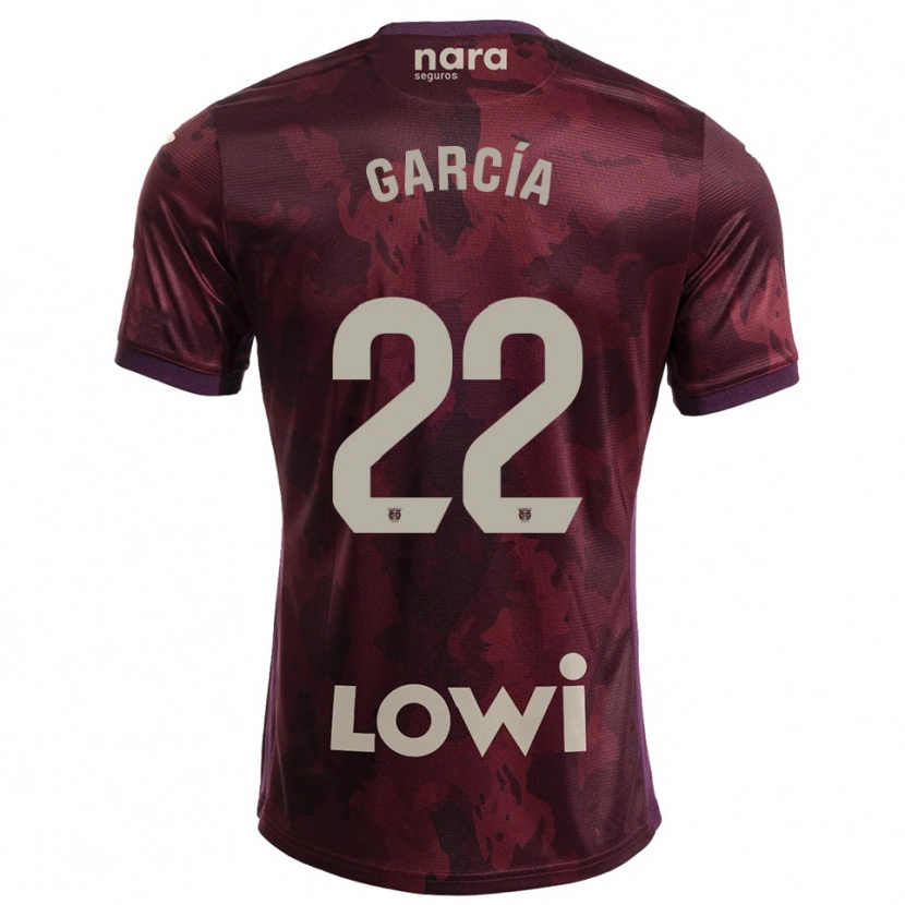 Danxen Kvinnor Hugo García #22 Bourgogne Vit Bortatröja Matchtröjor 2025/26 Tröjor T-Tröja