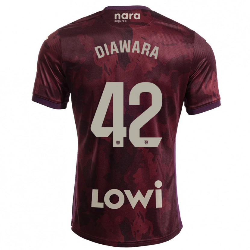 Danxen Kvinnor Amadou Diawara #42 Bourgogne Vit Bortatröja Matchtröjor 2025/26 Tröjor T-Tröja