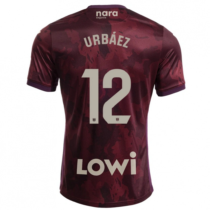 Danxen Kvinnor Joao Urbáez #12 Bourgogne Vit Bortatröja Matchtröjor 2025/26 Tröjor T-Tröja