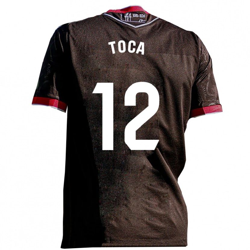 Danxen Kvinnor Nico Toca #12 Svart Röd Bortatröja Matchtröjor 2025/26 Tröjor T-Tröja
