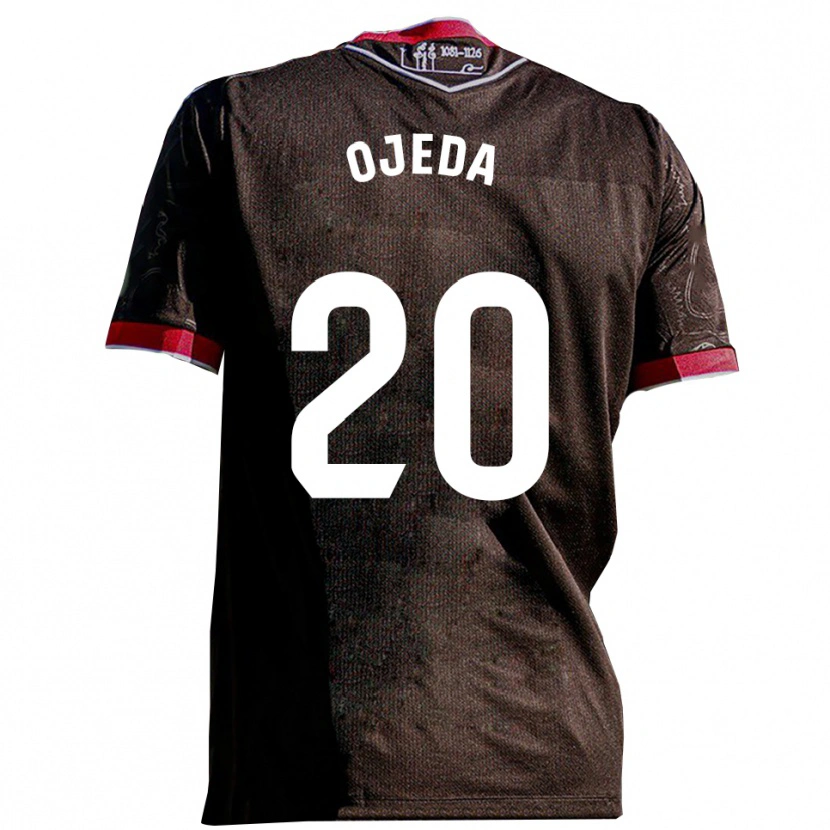 Danxen Kvinnor Thiago Ojeda #20 Svart Röd Bortatröja Matchtröjor 2025/26 Tröjor T-Tröja
