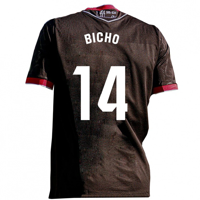 Danxen Kvinnor Bicho #14 Svart Röd Bortatröja Matchtröjor 2025/26 Tröjor T-Tröja