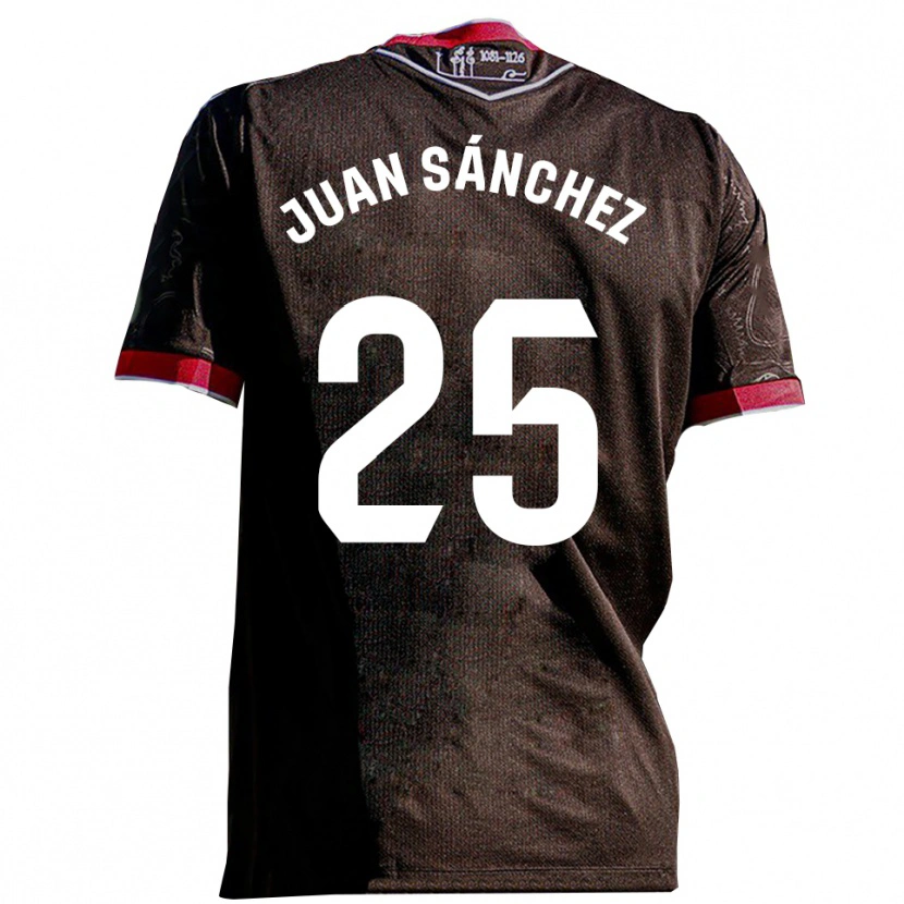 Danxen Kvinnor Juan Sánchez #25 Svart Röd Bortatröja Matchtröjor 2025/26 Tröjor T-Tröja