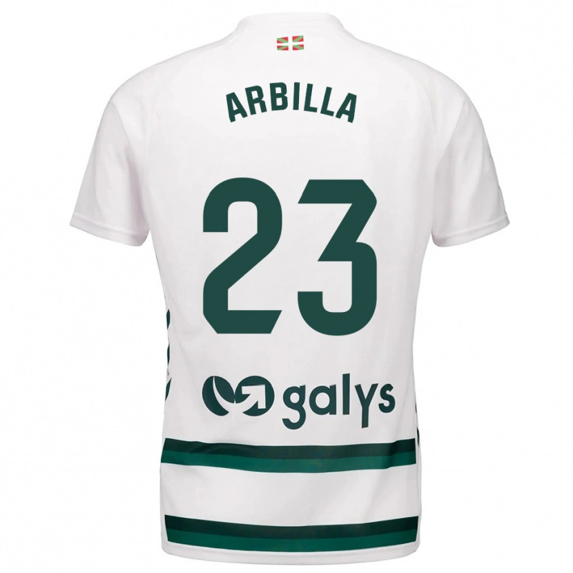 Danxen Kvinnor Anaitz Arbilla #23 Vit Grön Bortatröja Matchtröjor 2025/26 Tröjor T-Tröja