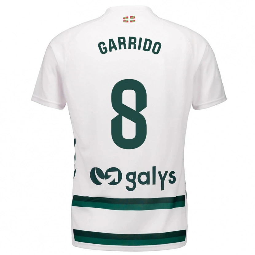 Danxen Kvinnor Aleix Garrido #8 Vit Grön Bortatröja Matchtröjor 2025/26 Tröjor T-Tröja