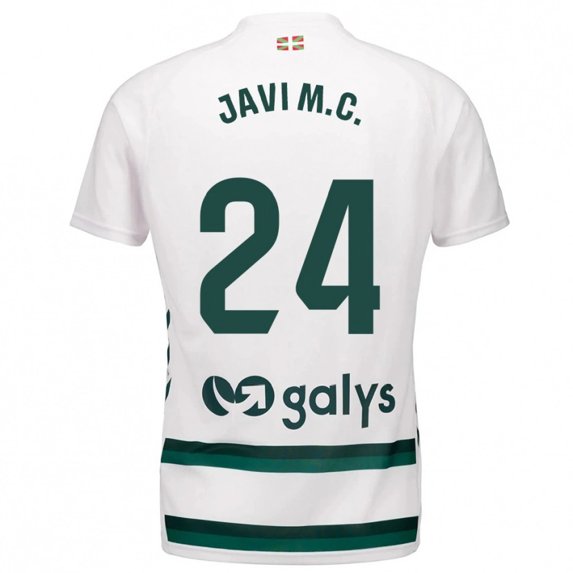 Danxen Kvinnor Javi Martínez #24 Vit Grön Bortatröja Matchtröjor 2025/26 Tröjor T-Tröja