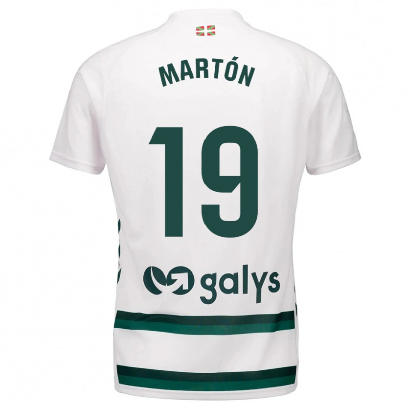 Danxen Kvinnor Javi Martón #19 Vit Grön Bortatröja Matchtröjor 2025/26 Tröjor T-Tröja