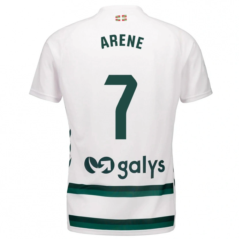 Danxen Kvinnor Arene Altonaga Echeverria #7 Vit Grön Bortatröja Matchtröjor 2025/26 Tröjor T-Tröja