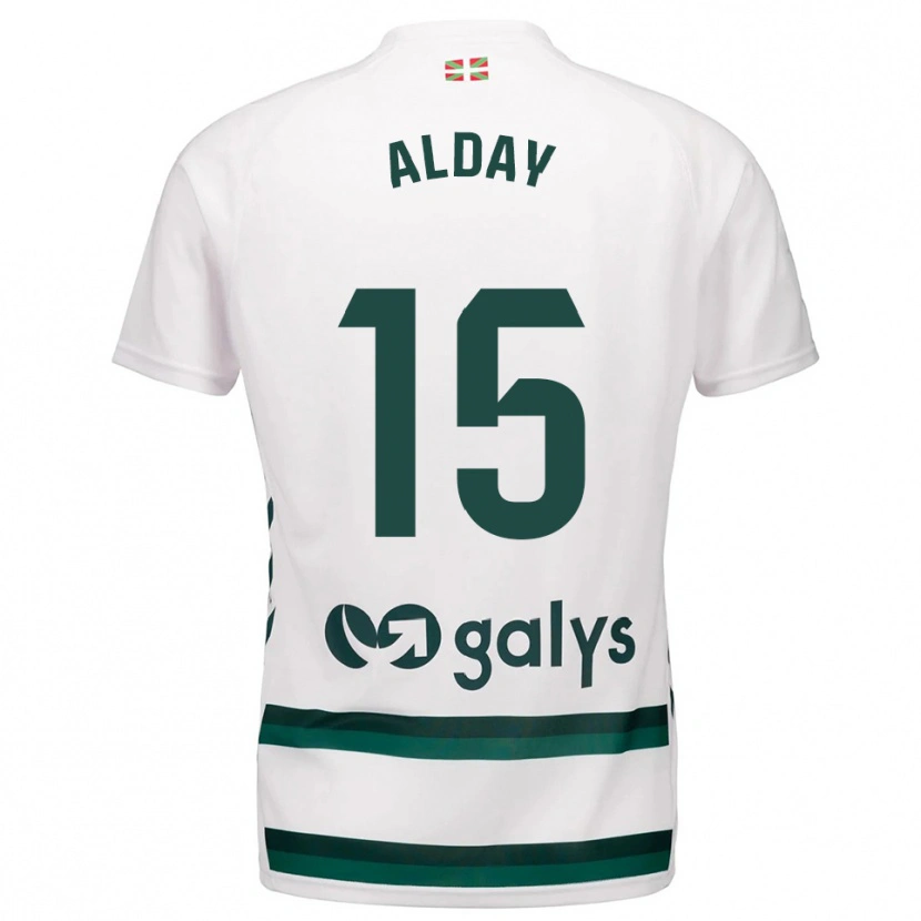 Danxen Kvinnor Iker Alday #15 Vit Grön Bortatröja Matchtröjor 2025/26 Tröjor T-Tröja