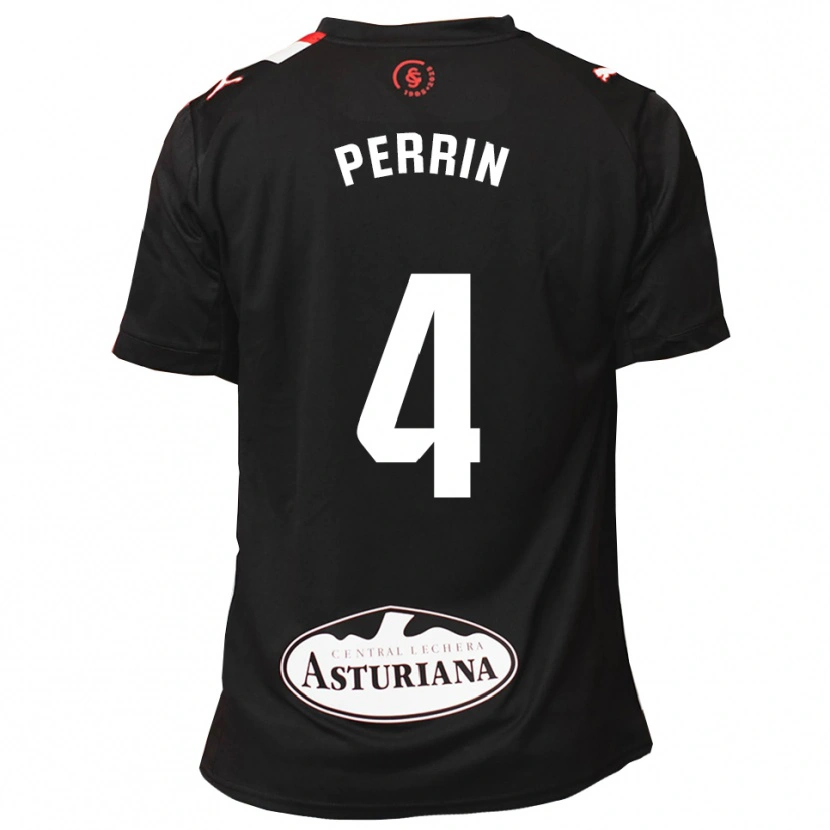 Danxen Kvinnor Lucas Perrin #4 Svart Vit Bortatröja Matchtröjor 2025/26 Tröjor T-Tröja