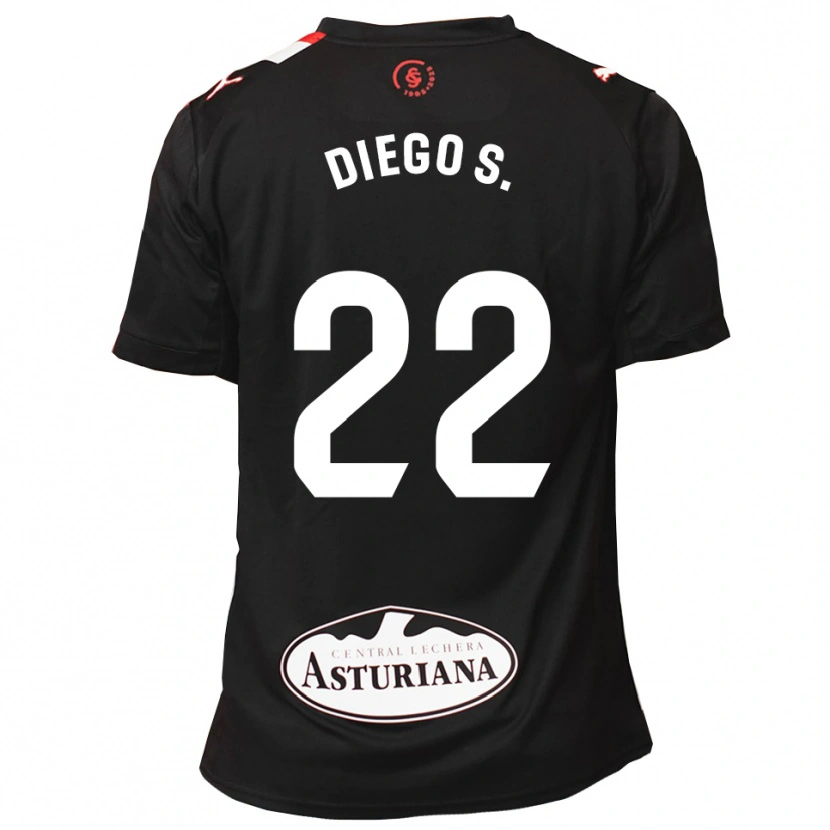 Danxen Kvinnor Diego Sánchez #22 Svart Vit Bortatröja Matchtröjor 2025/26 Tröjor T-Tröja