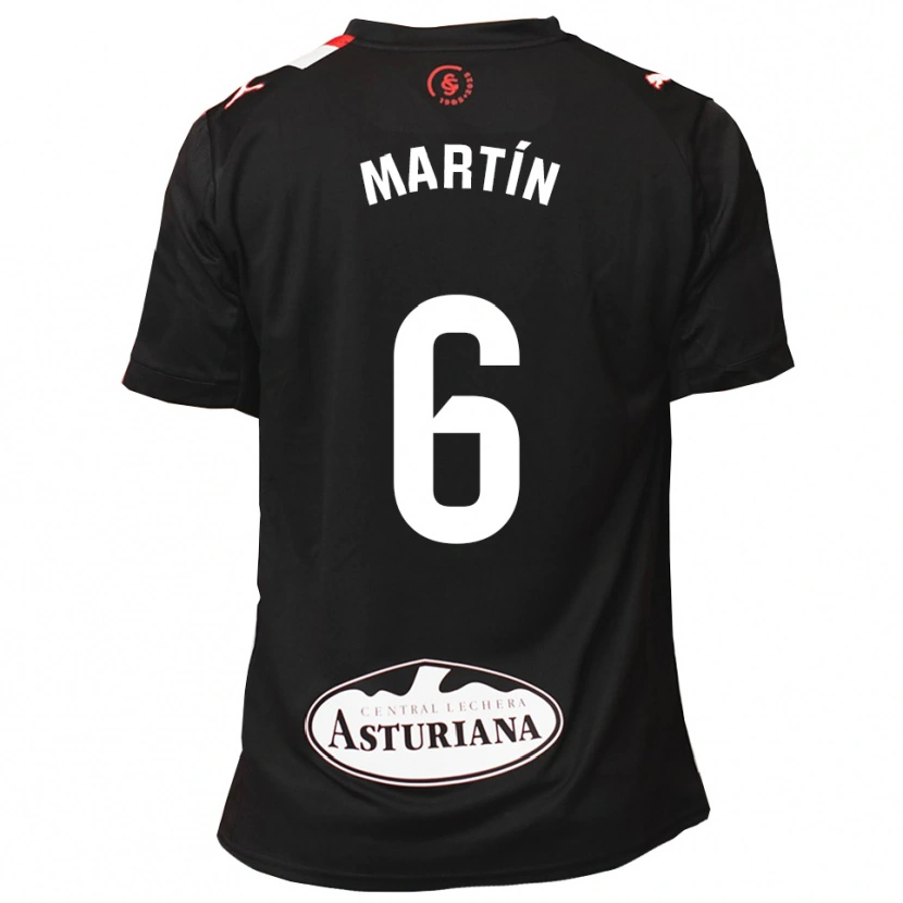 Danxen Kvinnor Nacho Martín #6 Svart Vit Bortatröja Matchtröjor 2025/26 Tröjor T-Tröja