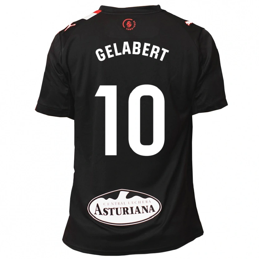 Danxen Kvinnor César Gelabert #10 Svart Vit Bortatröja Matchtröjor 2025/26 Tröjor T-Tröja