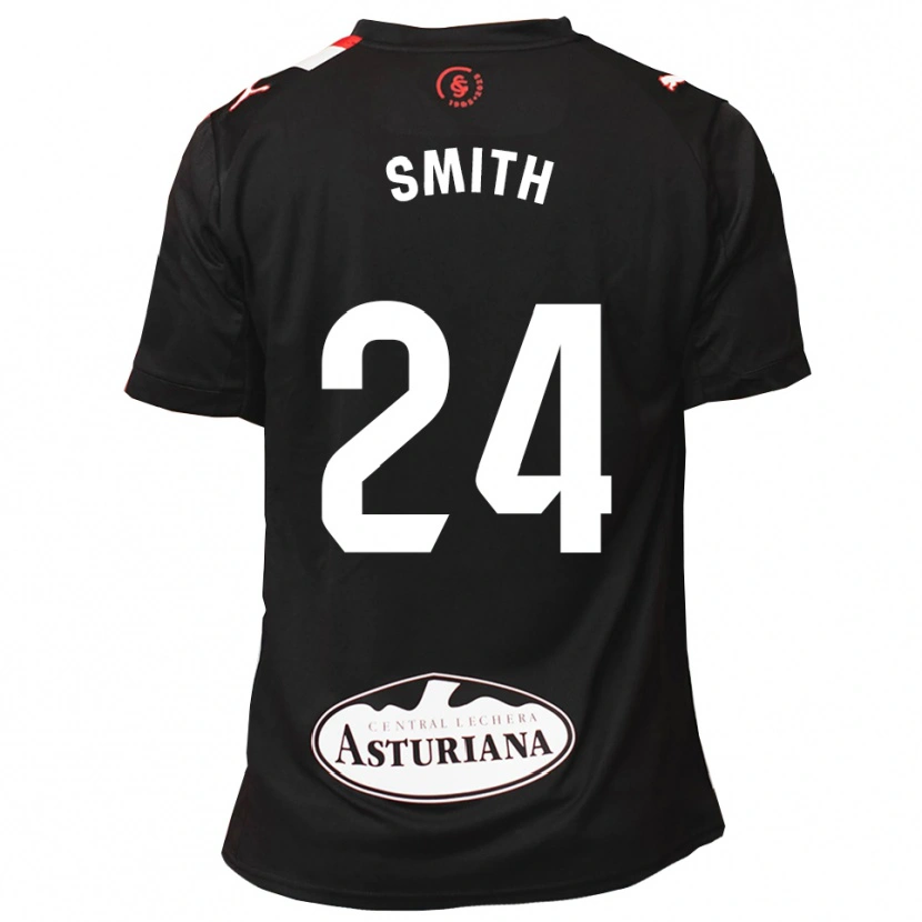 Danxen Kvinnor Justin Smith #24 Svart Vit Bortatröja Matchtröjor 2025/26 Tröjor T-Tröja