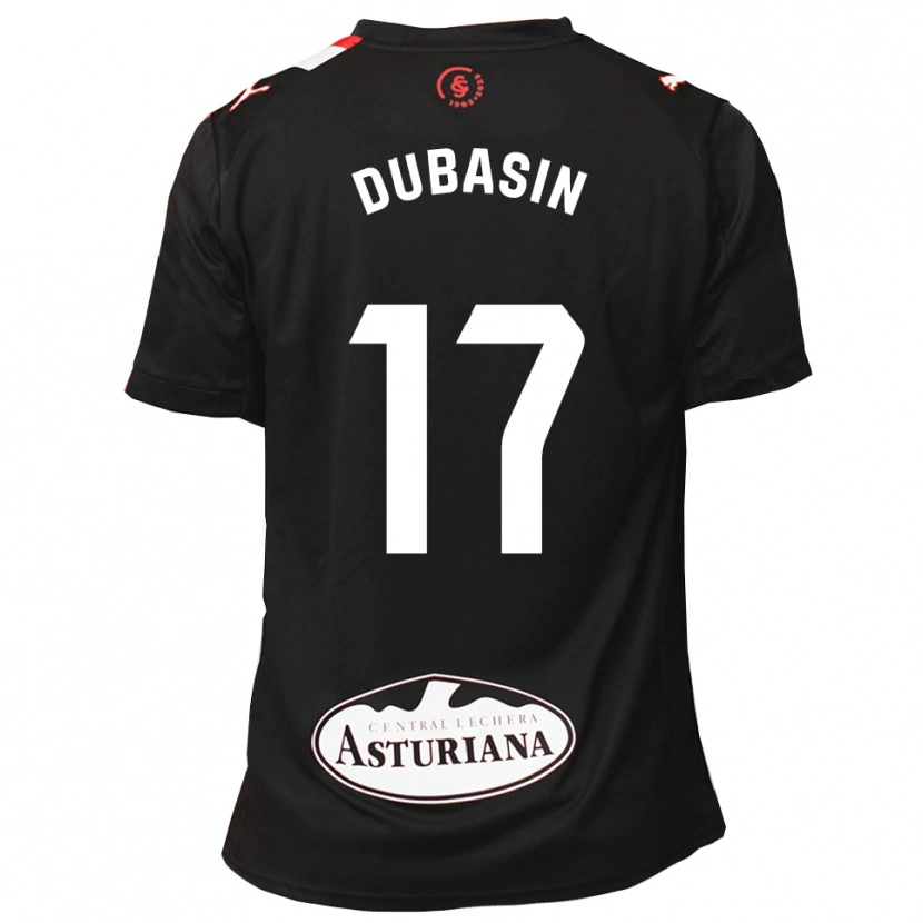 Danxen Kvinnor Jonathan Dubasin #17 Svart Vit Bortatröja Matchtröjor 2025/26 Tröjor T-Tröja