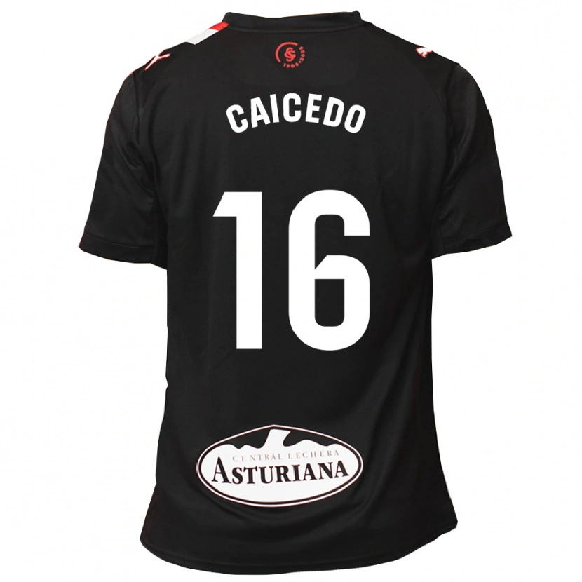 Danxen Kvinnor Jordy Caicedo #16 Svart Vit Bortatröja Matchtröjor 2025/26 Tröjor T-Tröja