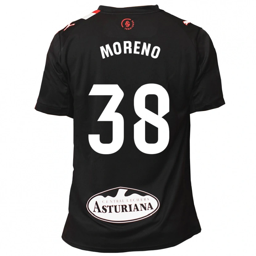 Danxen Kvinnor Gerard Moreno #38 Svart Vit Bortatröja Matchtröjor 2025/26 Tröjor T-Tröja