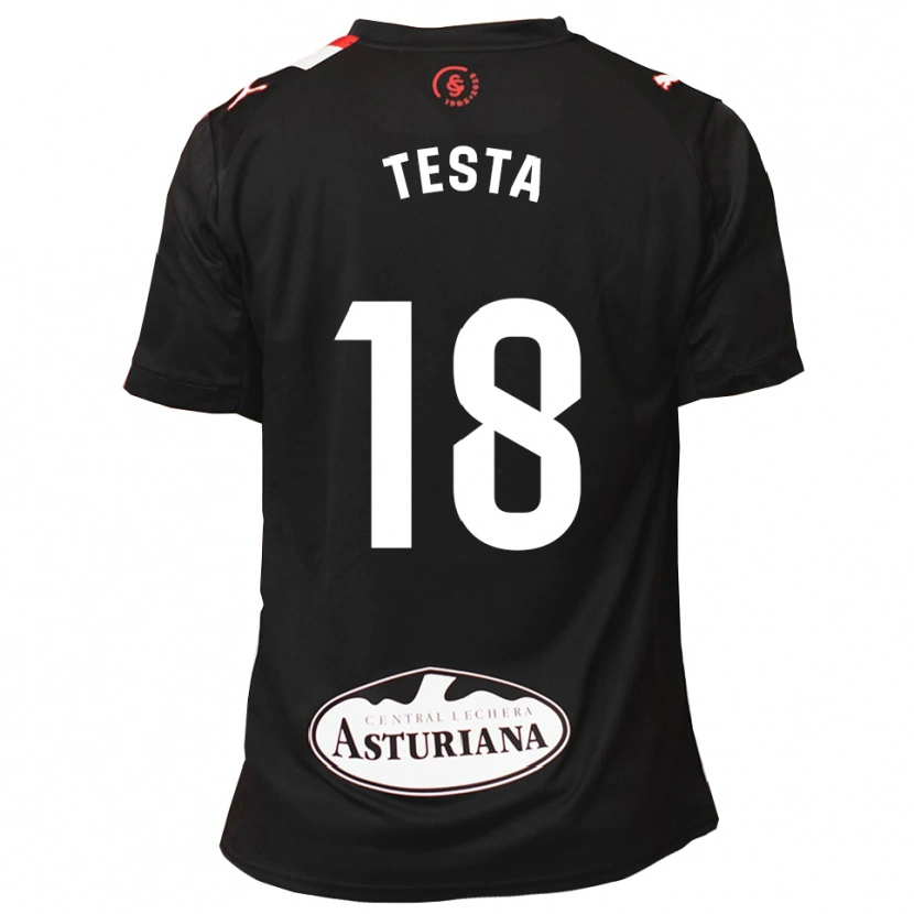 Danxen Kvinnor Laura Testa Roca #18 Svart Vit Bortatröja Matchtröjor 2025/26 Tröjor T-Tröja