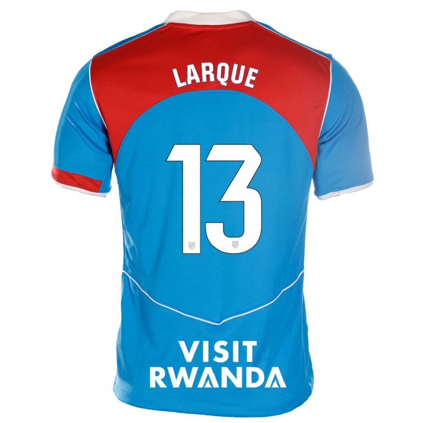 Danxen Kvinnor Patricia Larqué #13 Blå Vit Tredjesatsen Matchtröjor 2025/26 Tröjor T-Tröja