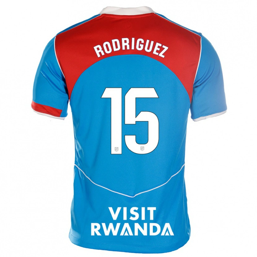 Danxen Kvinnor Cinta Rodríguez #15 Blå Vit Tredjesatsen Matchtröjor 2025/26 Tröjor T-Tröja