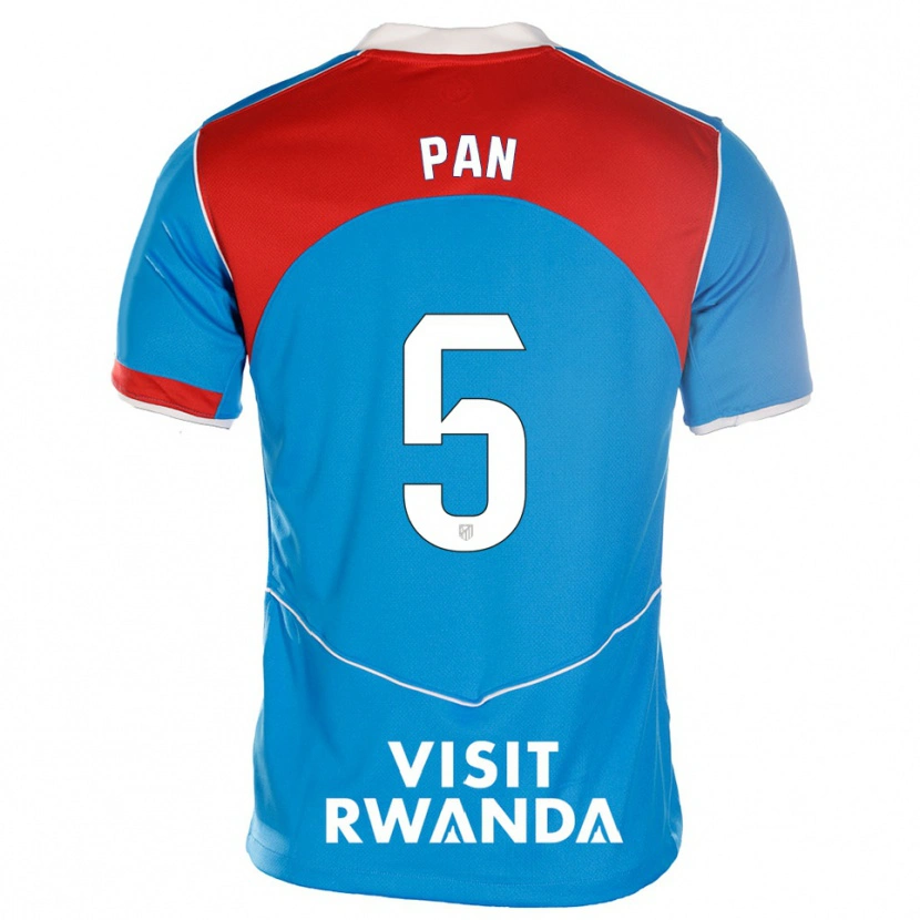 Danxen Kvinnor Pablo Pan #5 Blå Vit Tredjesatsen Matchtröjor 2025/26 Tröjor T-Tröja