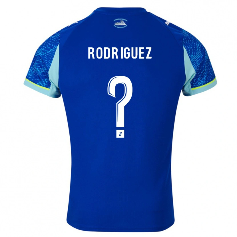 Danxen Kvinnor Ruben Rodriguez #0 Himmelsblå Vit Tredjesatsen Matchtröjor 2025/26 Tröjor T-Tröja