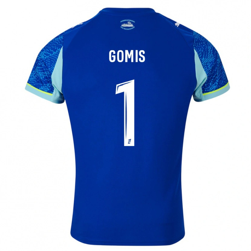 Danxen Kvinnor Ibrahim Gomis #1 Himmelsblå Vit Tredjesatsen Matchtröjor 2025/26 Tröjor T-Tröja