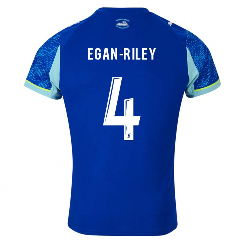 Danxen Kvinnor Cj Egan-Riley #4 Himmelsblå Vit Tredjesatsen Matchtröjor 2025/26 Tröjor T-Tröja