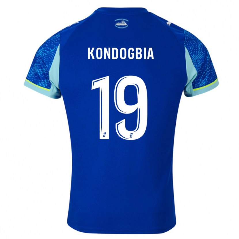 Danxen Kvinnor Geoffrey Kondogbia #19 Himmelsblå Vit Tredjesatsen Matchtröjor 2025/26 Tröjor T-Tröja